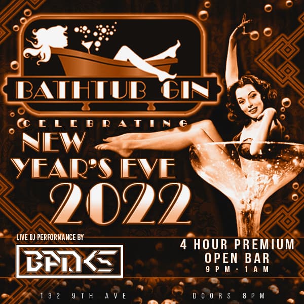 Bathtub Gin New Year's Eve Party