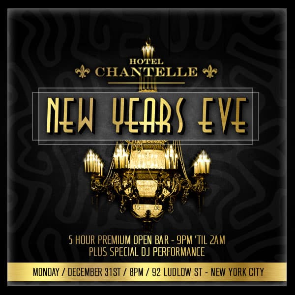 Hotel Chantelle New Year's Eve Party